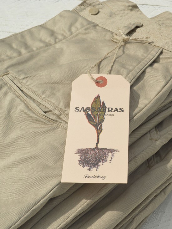 SASSAFRAS】 Wheel Barrow Pants (41 Khaki Chino) 入荷 SASSAFRAS】 Wheel Barrow Pants (41 Khaki Chino) 入荷