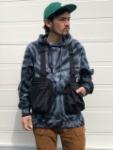 【Red Dog】 Tie Dye Hooded Sweat
