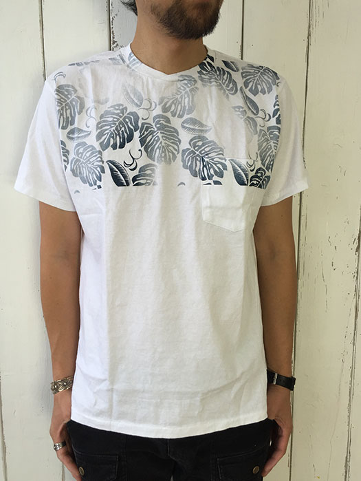 Printed Cross Crew Neck T-Shirt (Leaf)