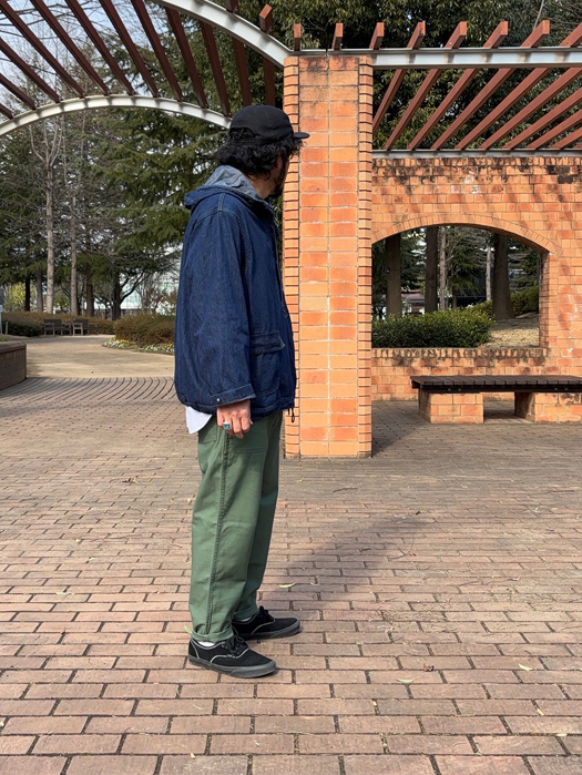【GUNG HO】 4 Pocket Fatigue (Back Satin)　