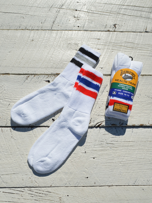 【RAILROAD SOCKS】 Health Trak Therapeutic "Exclusive Stripe" Socks (2Pair)