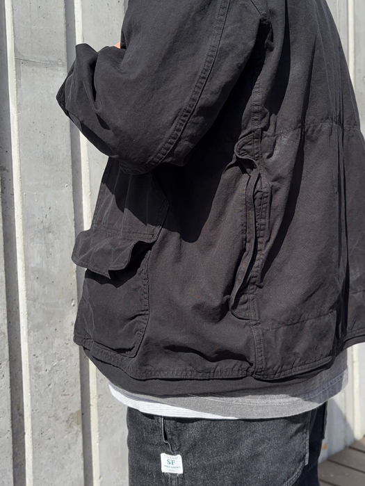 【Behind The River】 B.B.V Hunting Jacket (Black Dye) “L-XL”