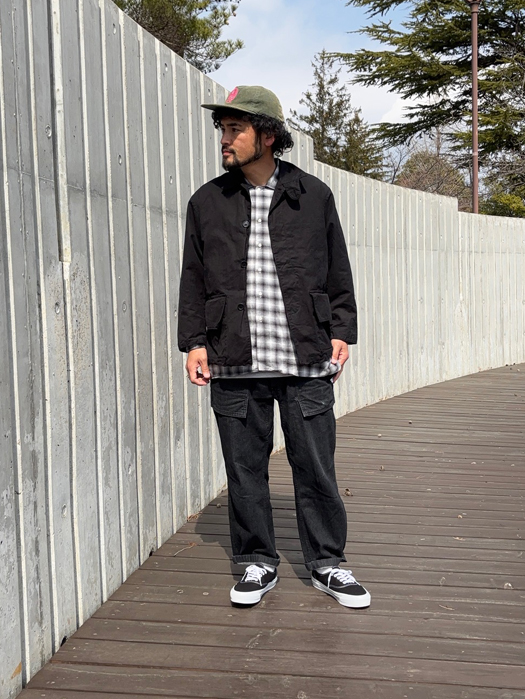 【Behind The River】 B.B.V Hunting Jacket (Black Dye) “L-XL”