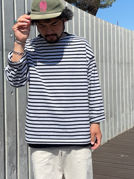 【Cal Cru】　Micro-Stripe S/S Tee
