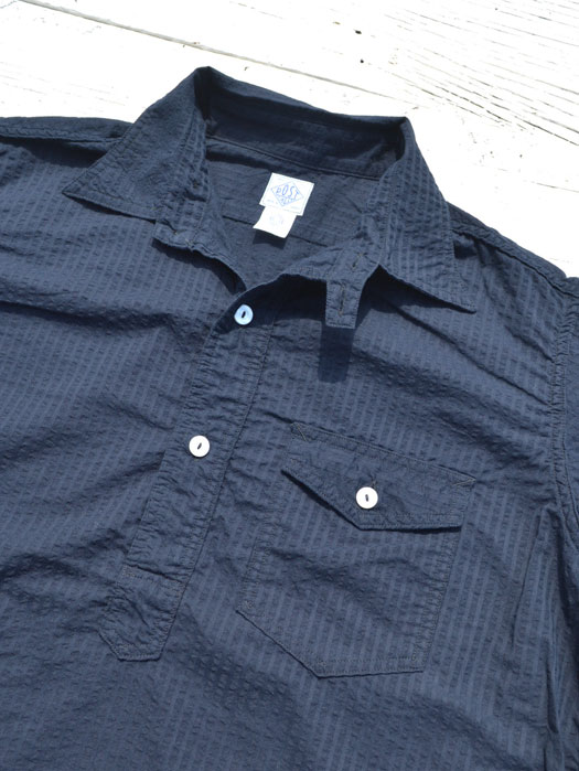 NAVY CUT S/S (Seersucker)