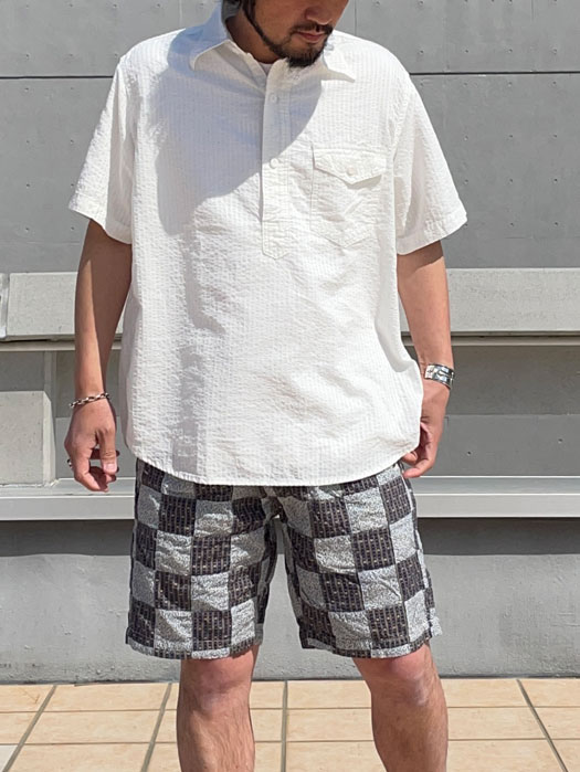 NAVY CUT S/S (Seersucker)