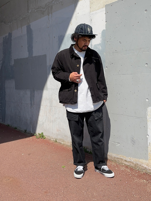 【Behind The River】 B.B.V Hunting Jacket (Black Dye) “L-XL”