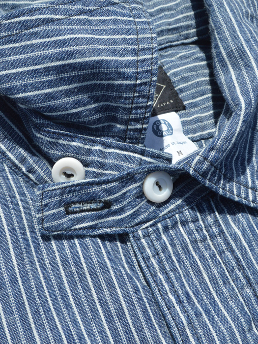 NAVY CUT S/S (Stripe Chambray)