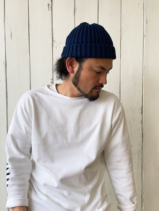 INDIGO COTTON BOBBY CAP ( Discontinued )
