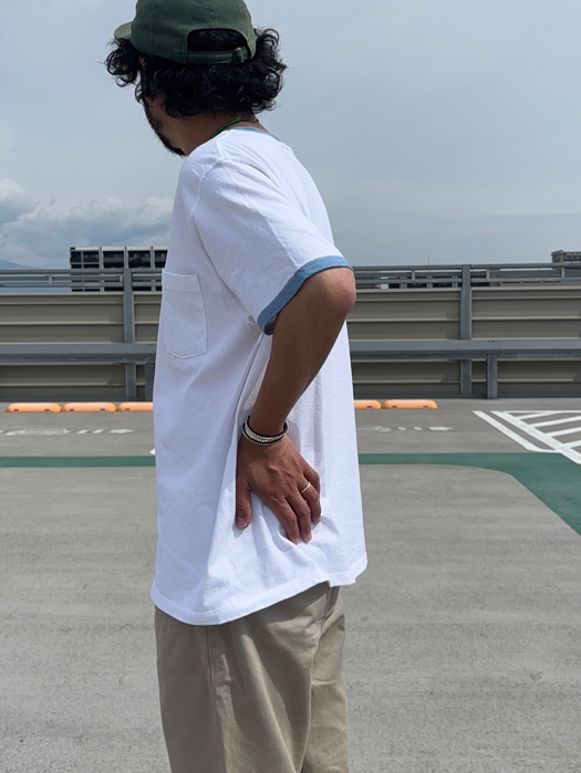 S/S POCKET TEE (HAND PAINT)　
