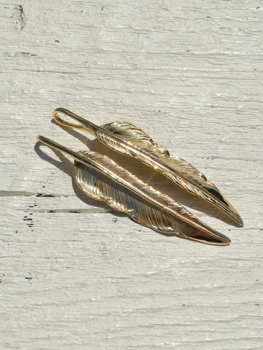 18K GOLD NATABANE FEATHER　