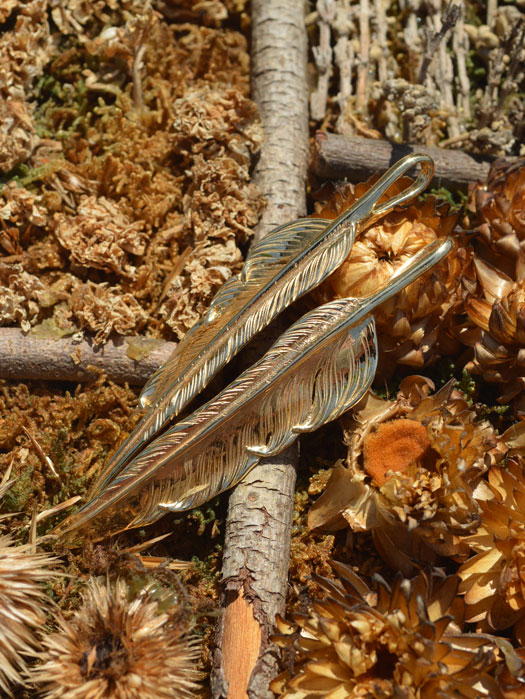 18K GOLD NATABANE FEATHER