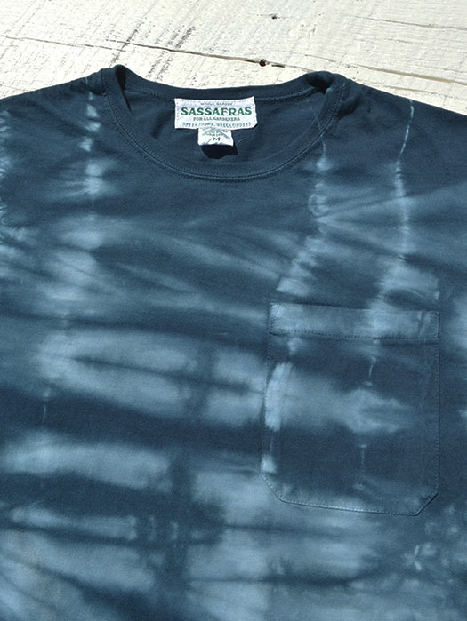 Chop Corner Pocket T (Kago Dye)