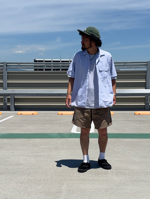 S/S CAMP COLLAR SHIRT (PENCIL STRIPE) “NR別注”