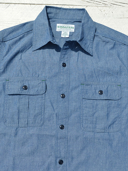 Botanical Scout Apron Shirt 1/2　(Chambray)