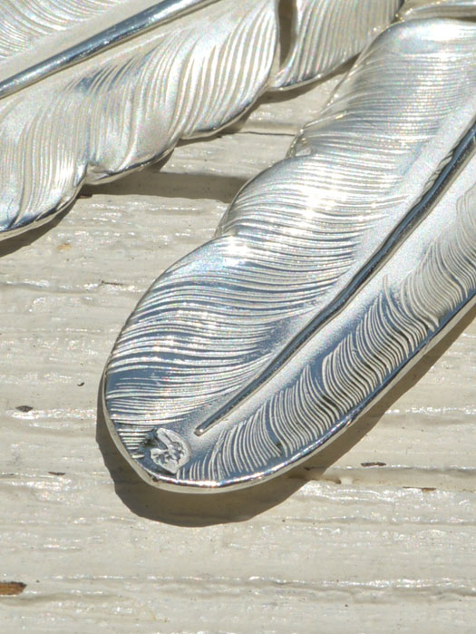 EFNL-0040　EAGLE HEAD FEATHER PENDANT No. 40