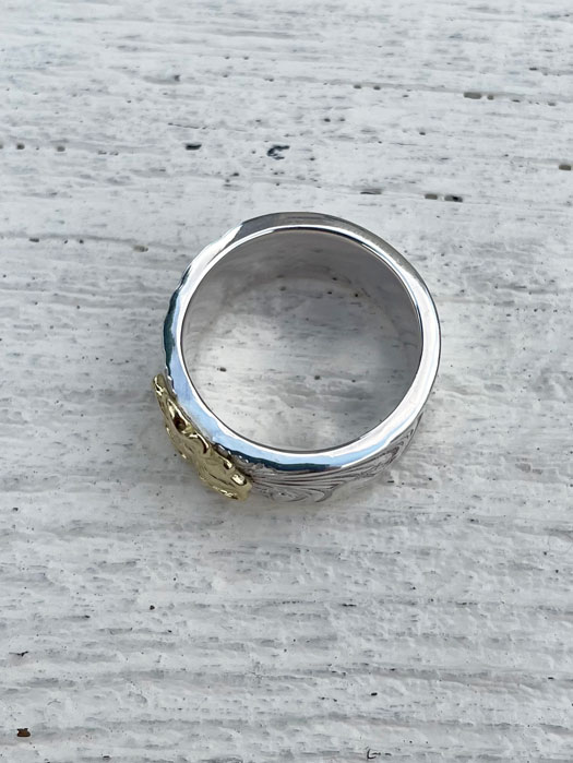 LARRY SMITH ラリースミス 18K ROSE KARAKUSA RING 10mm ローズ