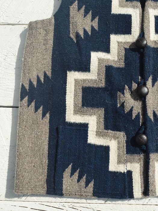 【OAXACA】　RUG VEST “DOUBLE CROSS”