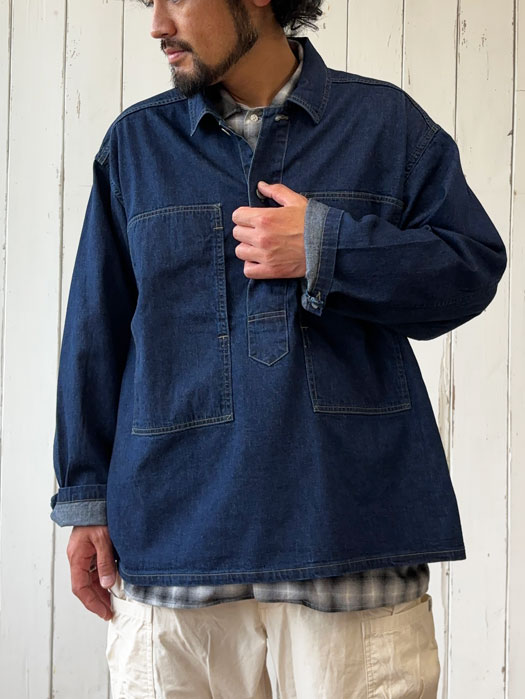 POST O'ALLS【ポストオーバーオールズ】No.1 Shirt Light Denim