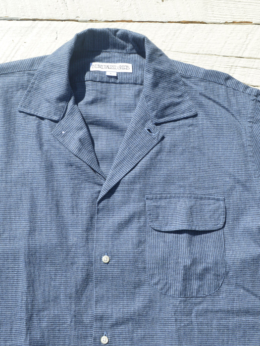 CAMP COLLAR SHIRT (FLANNEL HOUNDSTOOTH) “NR別注”