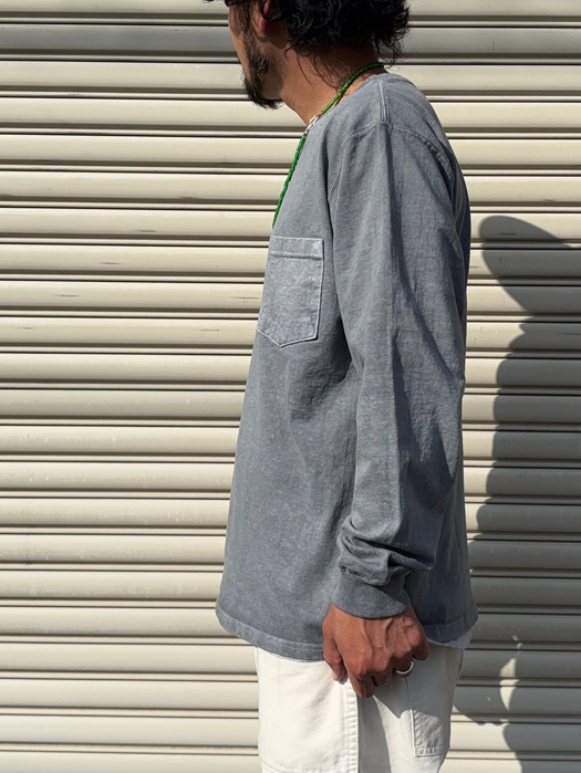 L/S POCKET TEE (PIGMENT)