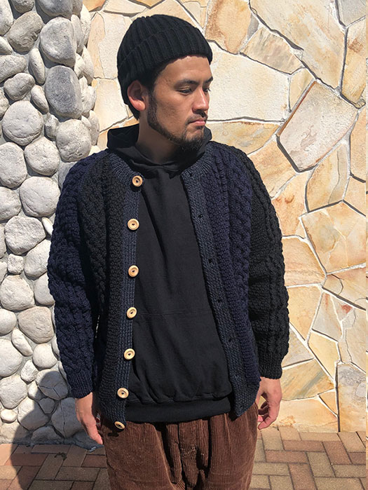 NR別注 4A Golfer Cardigan (Crazy Pattern) (Size 38.40.42.44)