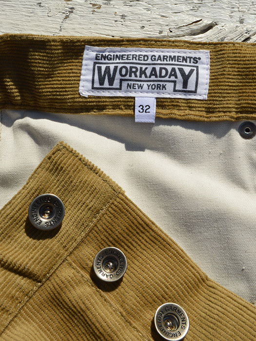 【Engineered Garments Workaday】　Workaday Jean　(Cords)