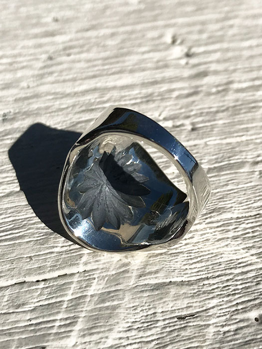 RG-0083　OYSTER RING (SHELL REPOUSSE)