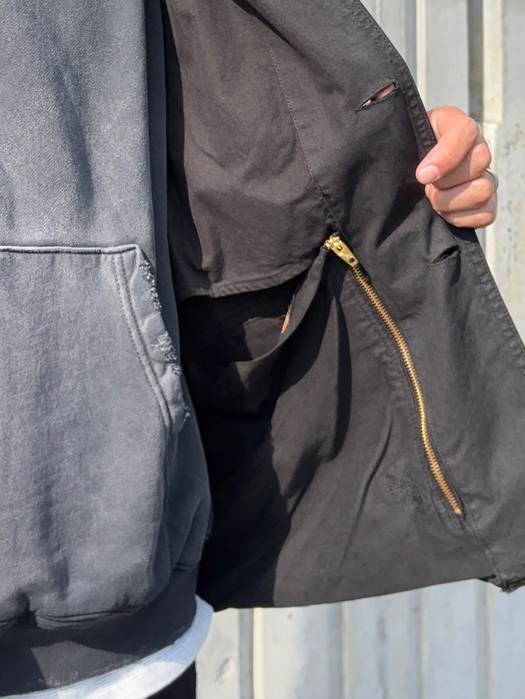 【Behind The River】 B.B.V Hunting Jacket (Black Dye) “L-XL”