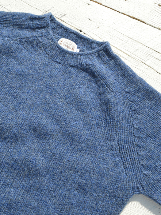 Crew Neck Saddle Shetland (Heavy Weight)