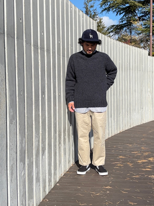  Crew Neck Saddle Shetland (Heavy Weight)