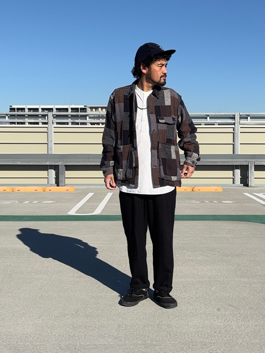 Digs Crew Half (Cotton Tweed Patch Check)