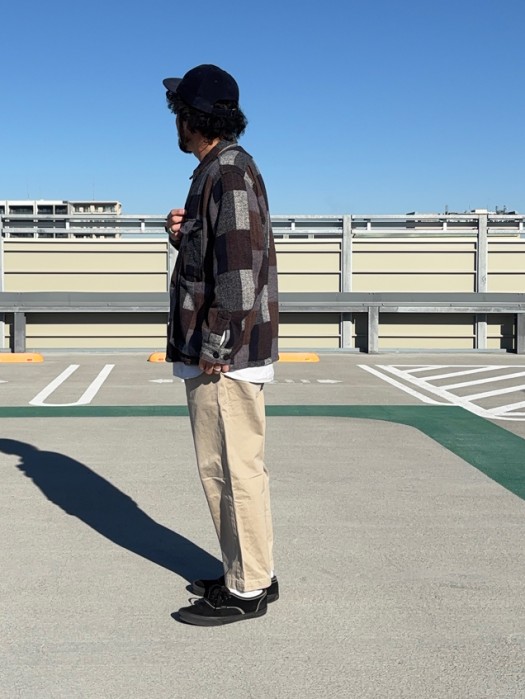 Digs Crew Half (Cotton Tweed Patch Check)