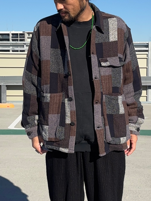 Digs Crew Half (Cotton Tweed Patch Check)